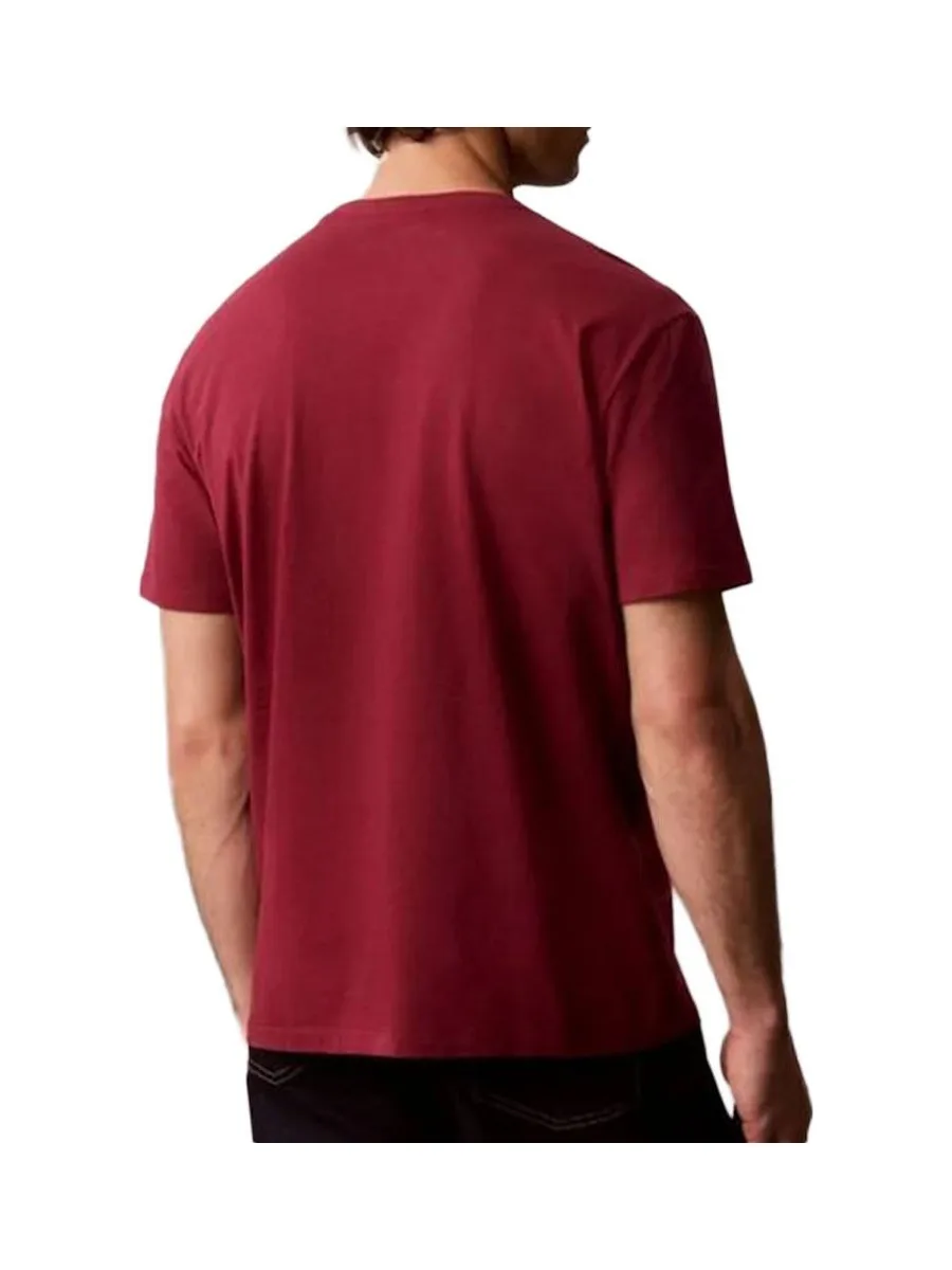 T-Shirt Rouge Homme Calvin Klein Jeans Badge L4G 3
