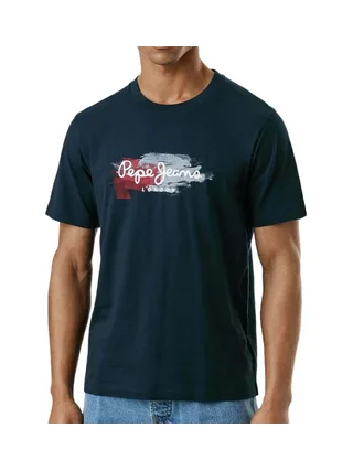 T-Shirt Marine Homme Pepe jeans Trey 1