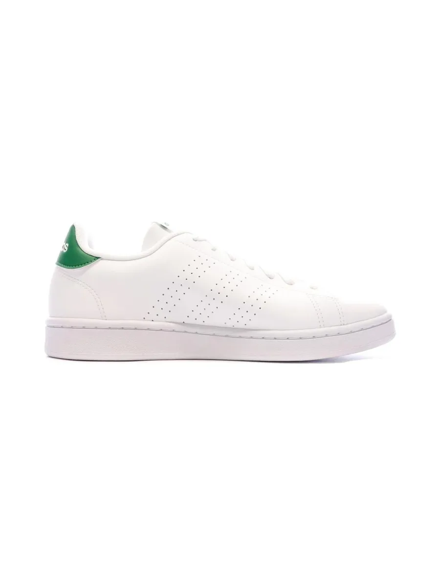 Baskets Blanches/Vert Homme Adidas Advantage 3