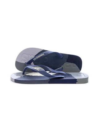 Tongs Bleu/Marine/Grise Homme Havaianas Logomania 1