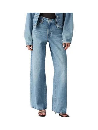 Jean Bleu Femme Levi's XL Straight Med Indigo A8701 1