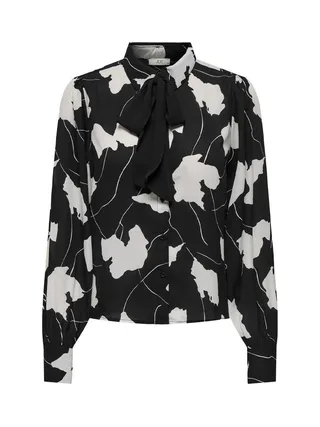 Blouse Noir/Blanc Imprimé Femme JDY Life Boey 1