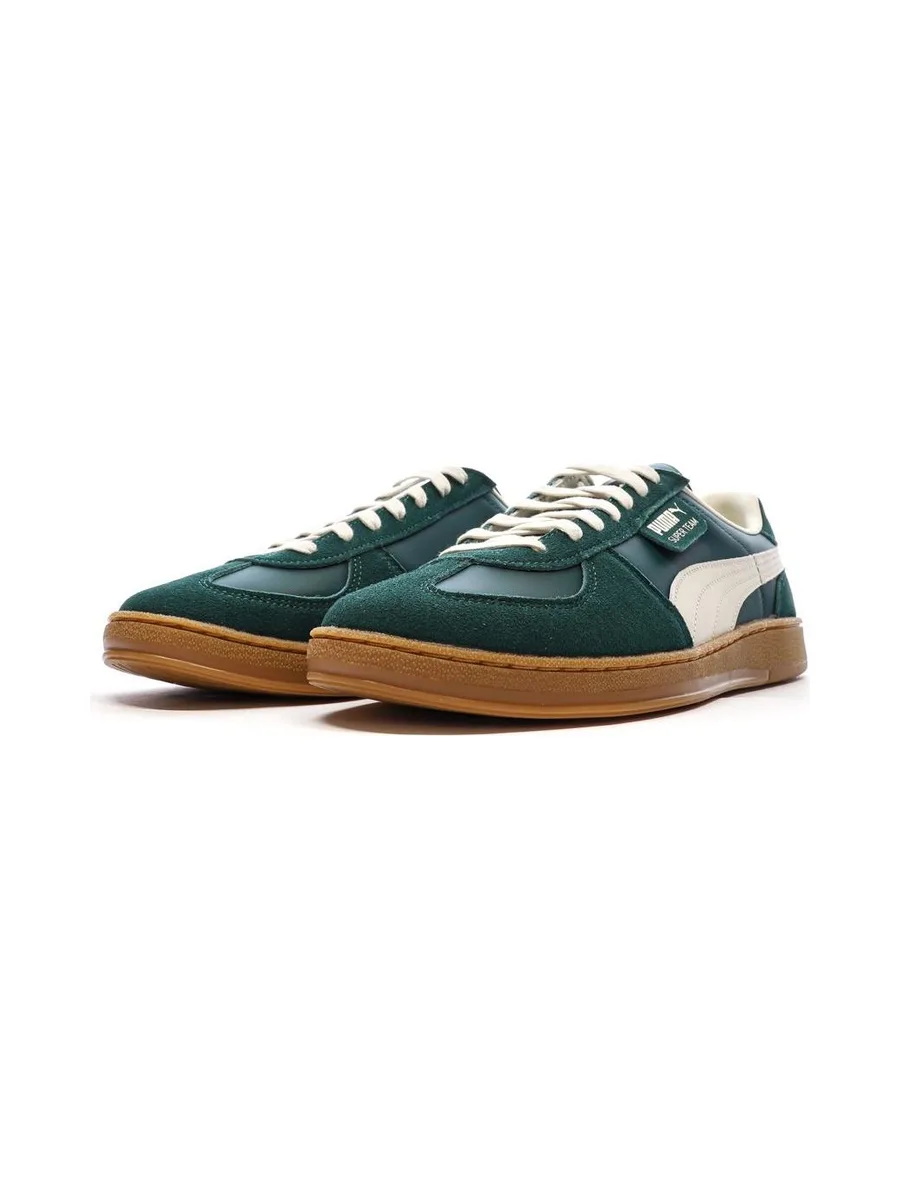 Baskets Vertes Homme Puma Super Team 6