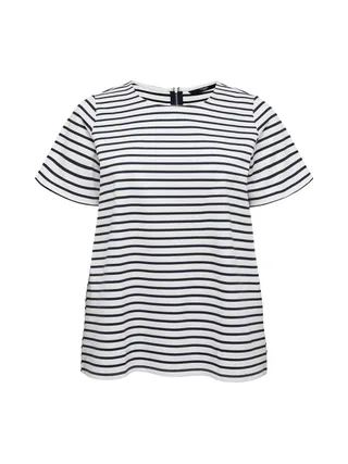 T-Shirt Blanc/Noir Femme Vero Moda Vmcabby 1