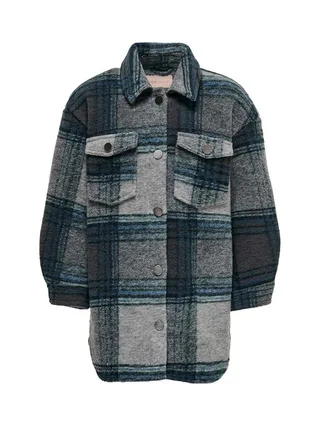 Veste à carreaux Bleu Fille Kids ONLY Andrea 1
