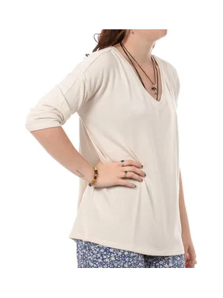 Pull Beige Femme Vero Moda Brianna 3/4 1