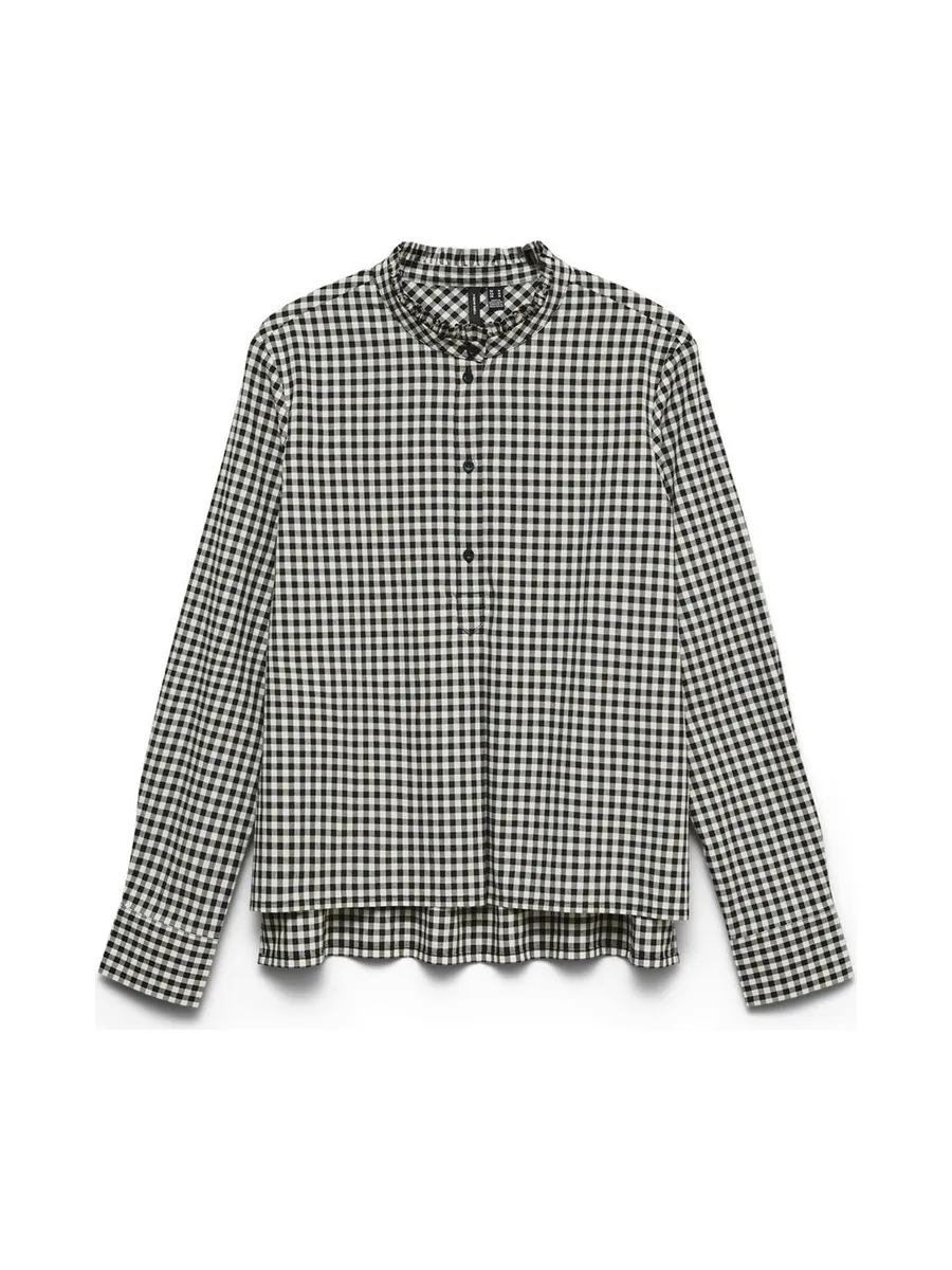 Chemise à Carreaux Blanc/Noir Femme Vero Moda Sicely 2