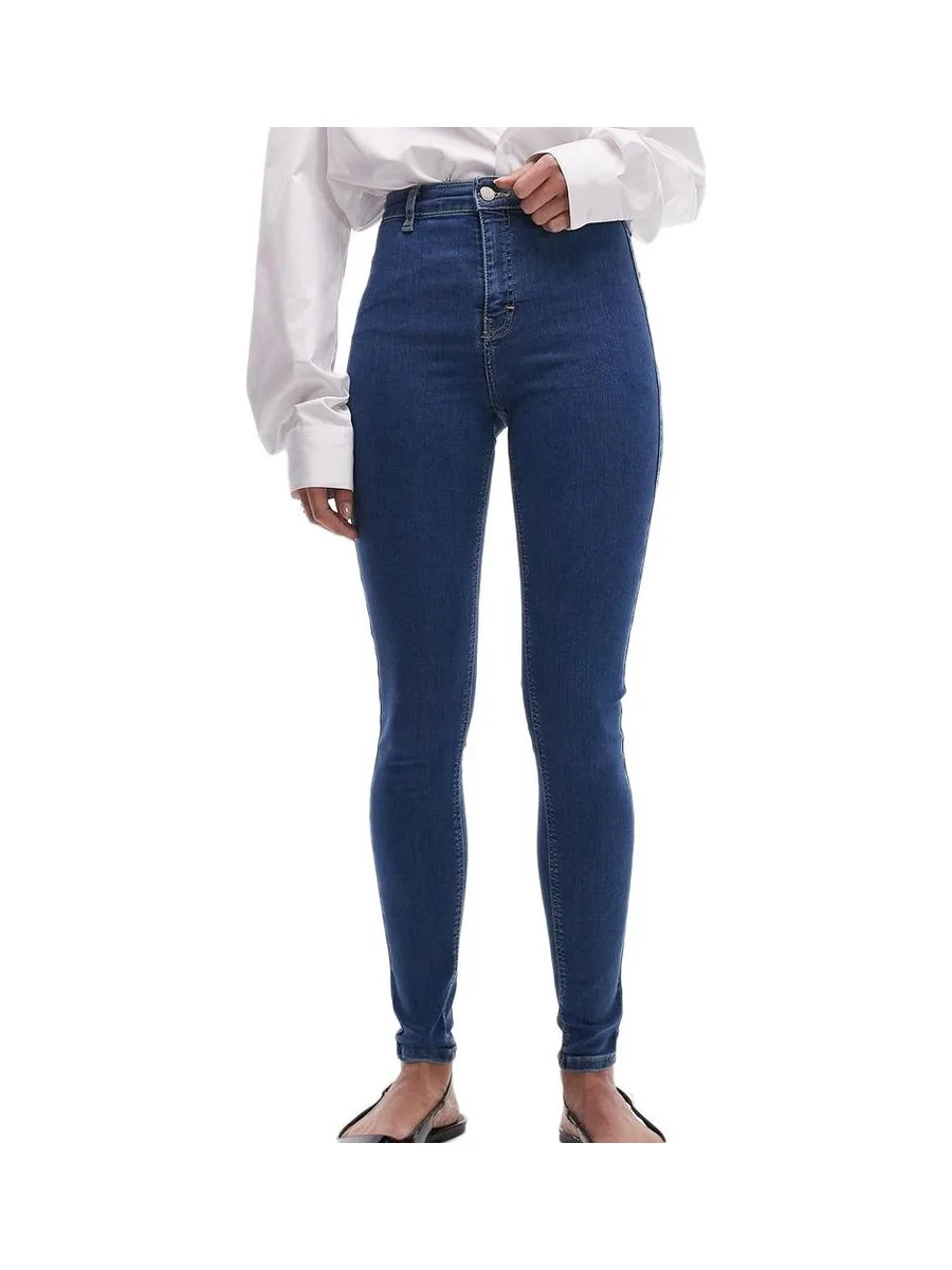 Jean Bleu Femme Topshop Joni Hr Skinny 2