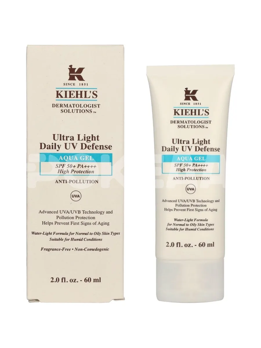Kiehl's D.S. Ultra Light Daily UV Defense Aqua Gel SPF50 60ml 1