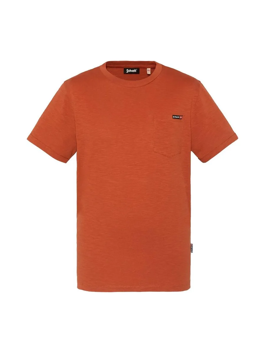 T-Shirt Terracotta Homme Schott TSKEA1 3