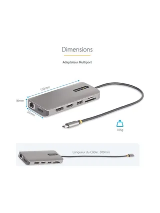 USB-C Triple-Monitor Multiport Adapter 11