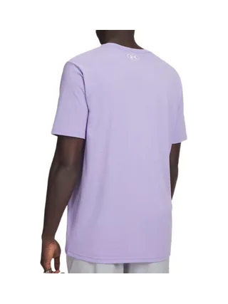 T-shirt Violet Homme Under Armour Left Chest 2