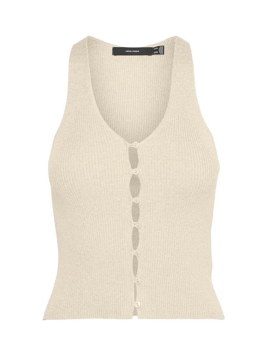 Top Ecru Femme Vero Moda Gold 3