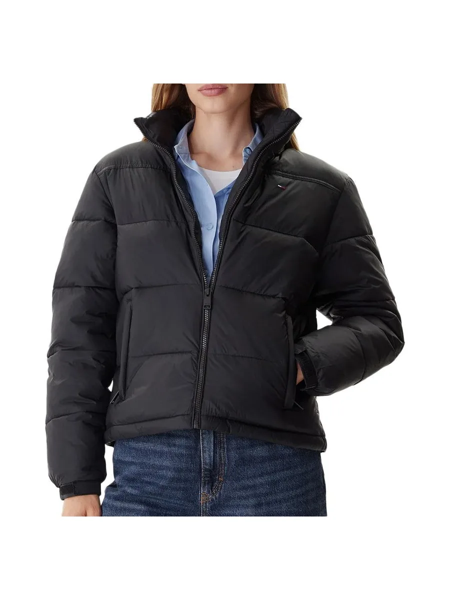Doudoune Noir Femme Tommy Hilfiger Hood Ess 2