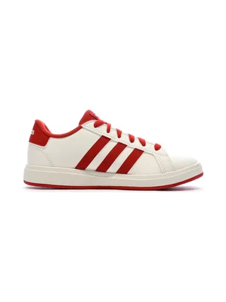 Baskets Ecru/Rouge Garçon Adidas Grand Court 2.0 2