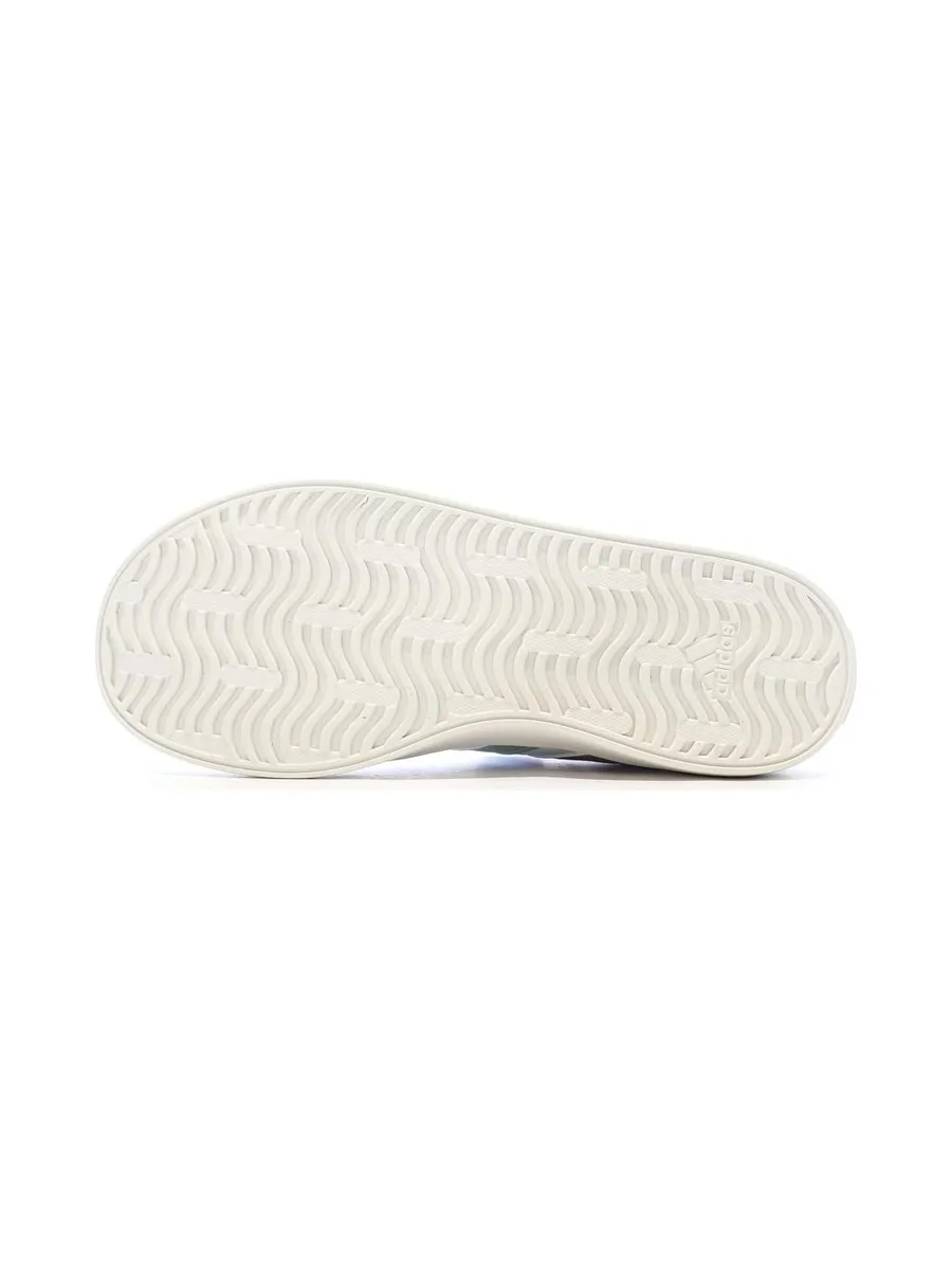 Baskets Blanches/Roses Fille Adidas Vl Court 5