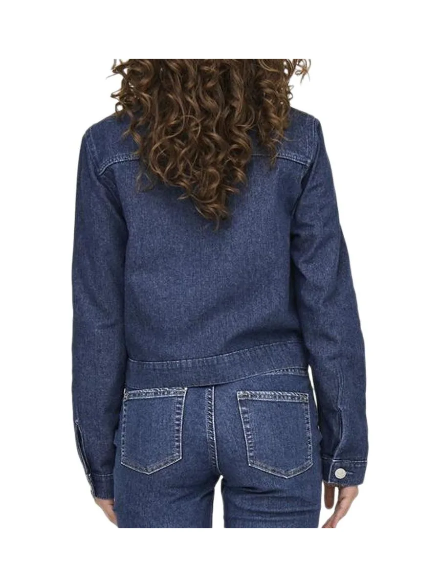 Veste en jean Bleu Foncé Femme Only Rillo 3