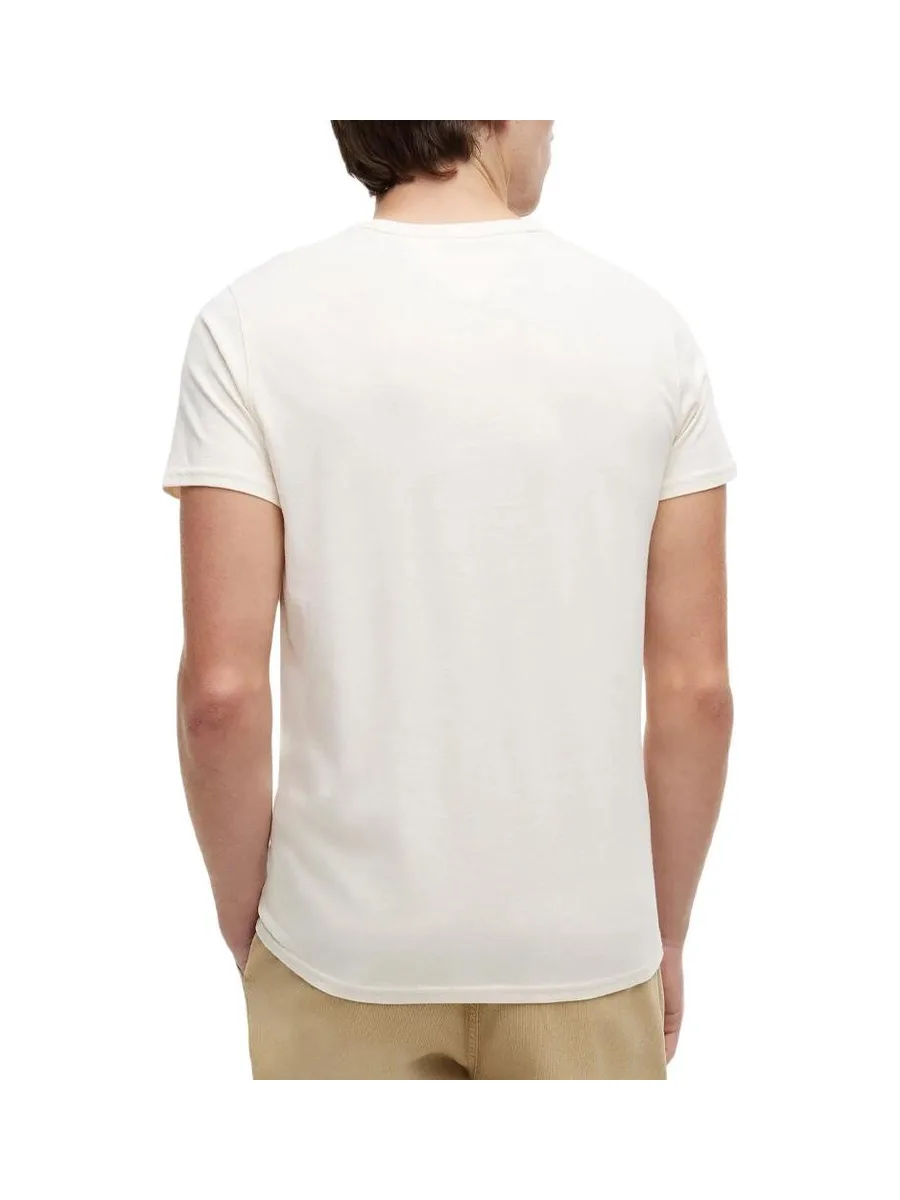 T-shirt Beige Clair Homme Tommy Hilfiger Tjm Xslim Jersey 2