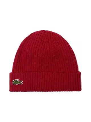 Bonnet Rouge Femme Lacoste RB0001 1