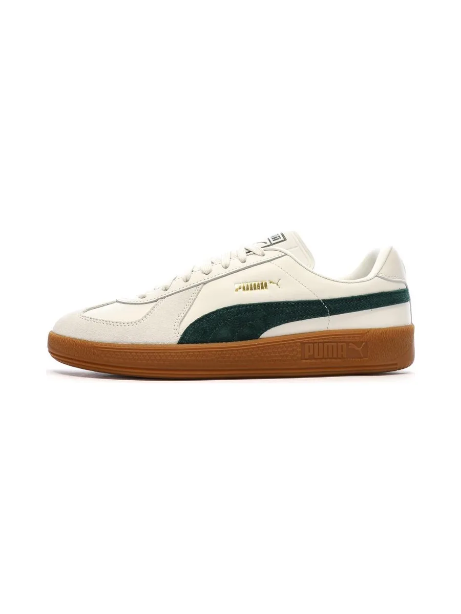 Baskets Blanc/Vert Mixte Puma Army Trainer 2