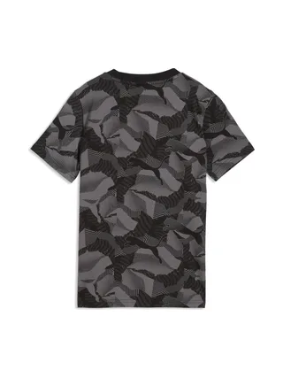 T-Shirt Noir Garçon Puma Ess Camo Aop 2