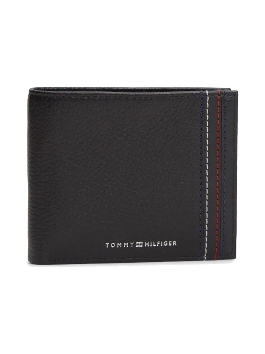 Portefeuille Noir Homme Tommy Hilfiger Th Central Cc & Coin 2