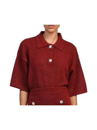 Pull Rouge Femme An'ge Romane 1