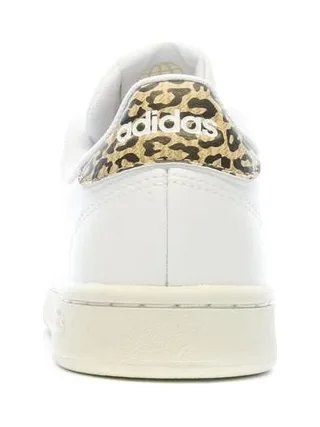 Baskets Blanches/Léopard Femme Adidas Advantage 3