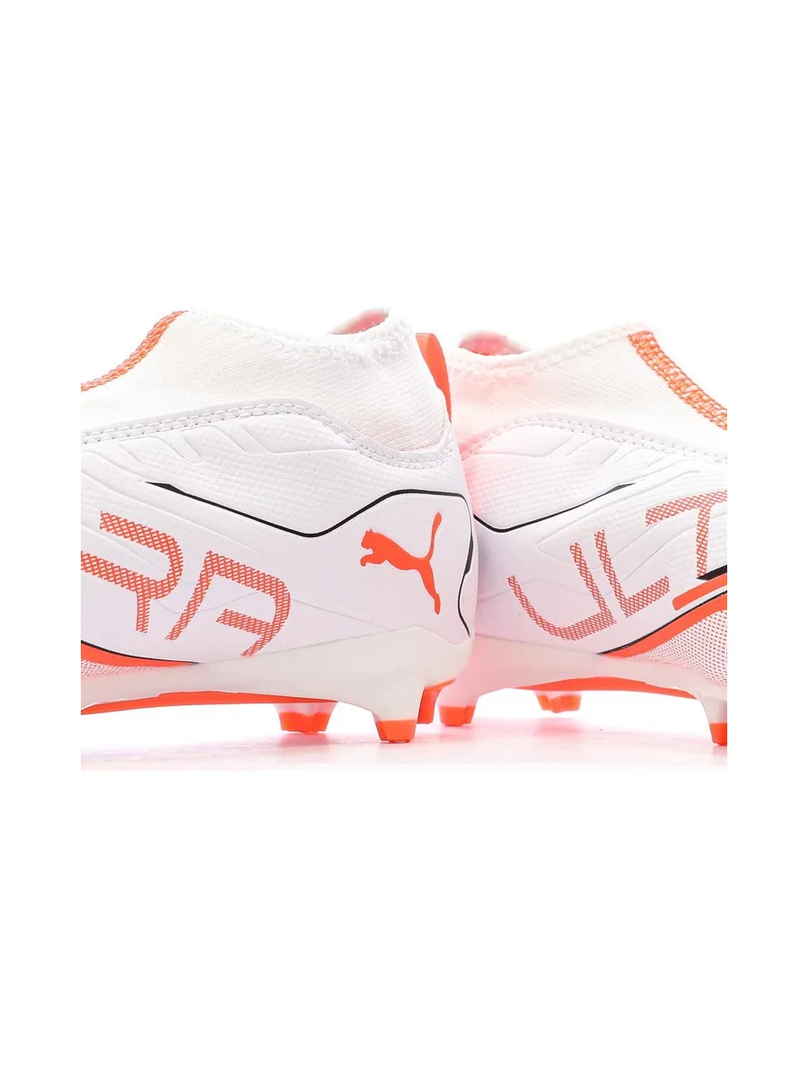 Chaussures de football Blanc/Rouge Garçon Puma Ultra 5 8