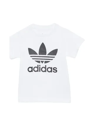 T-Shirt Blanc/Noir Garçon Adidas JE0520 1