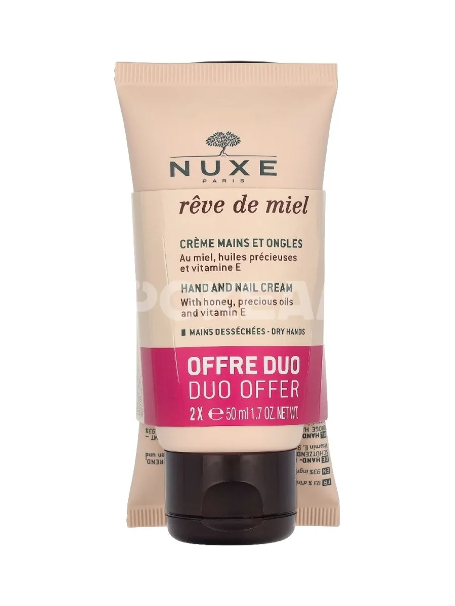 Nuxe Reve De Miel Hand And Nail Cream Duo Set 100ml - 2x50ml 1