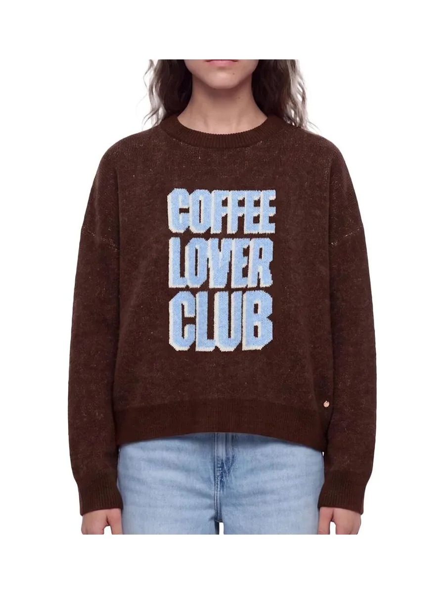 Pull Marron/Bleu Femme Teddy Smith Paina 2