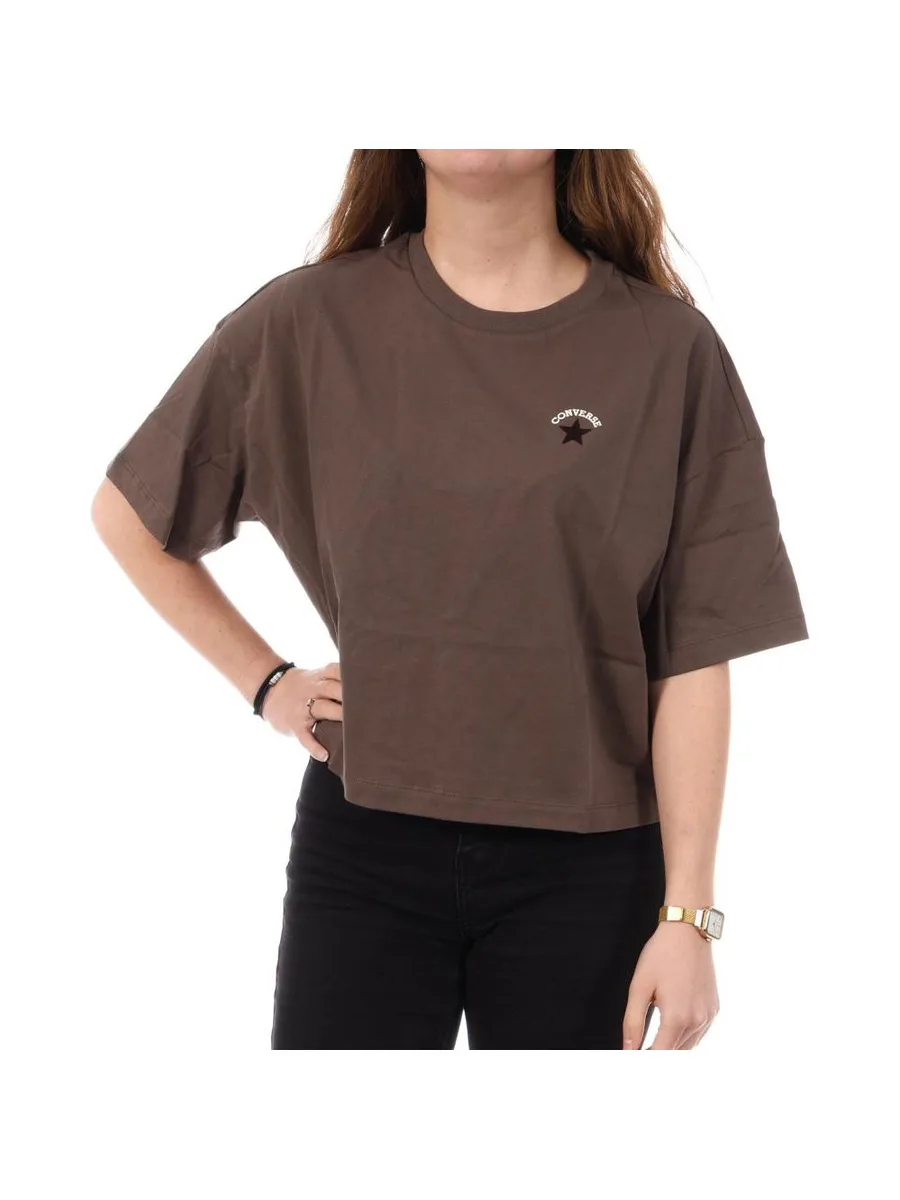 T-Shirt Marron Femme Converse Chuck Ghost 2