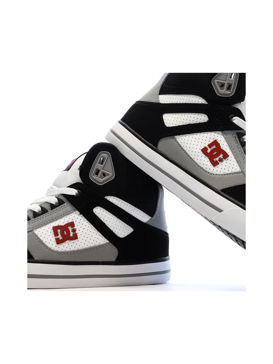 Baskets Blanches/Noir Homme Dc shoes Pure High 8