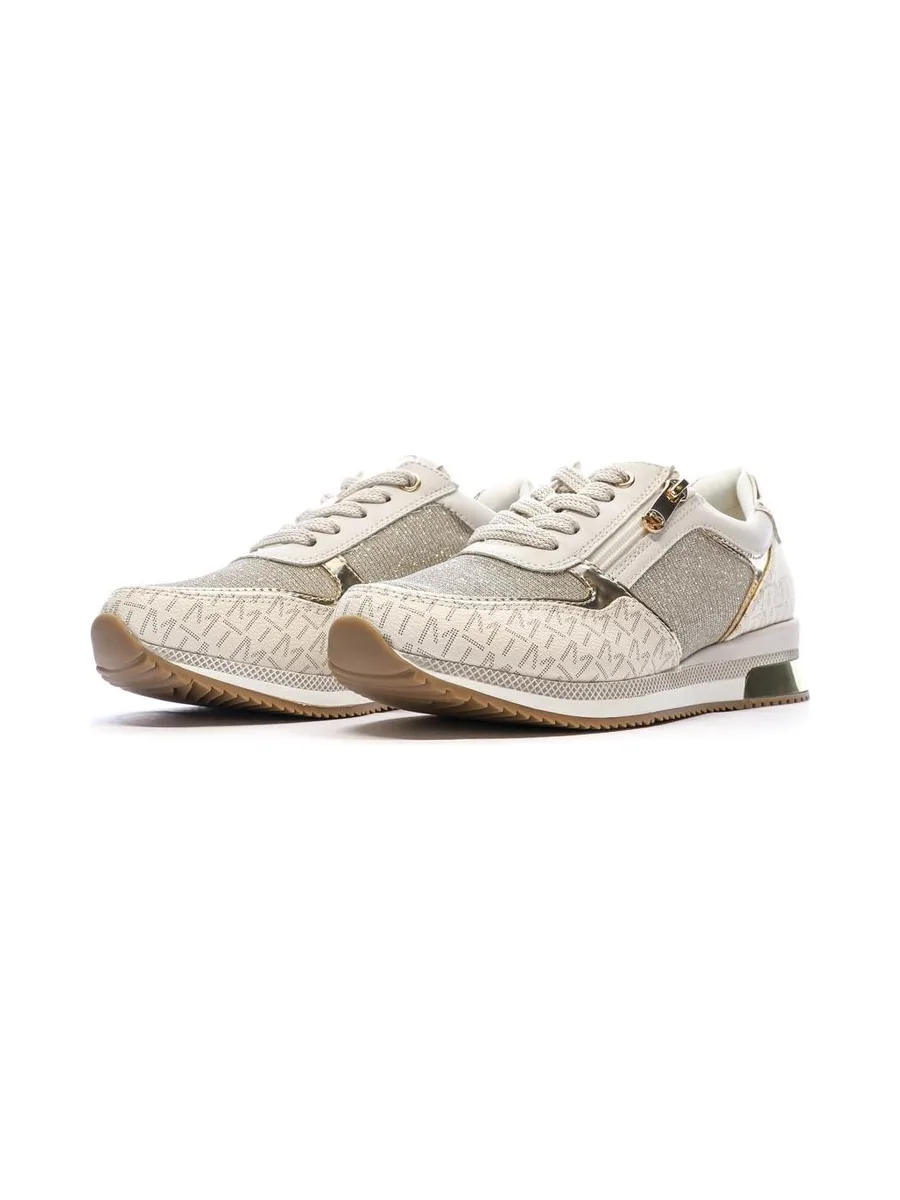 Baskets Doré Femme Marco Tozzi Cream Comb 7