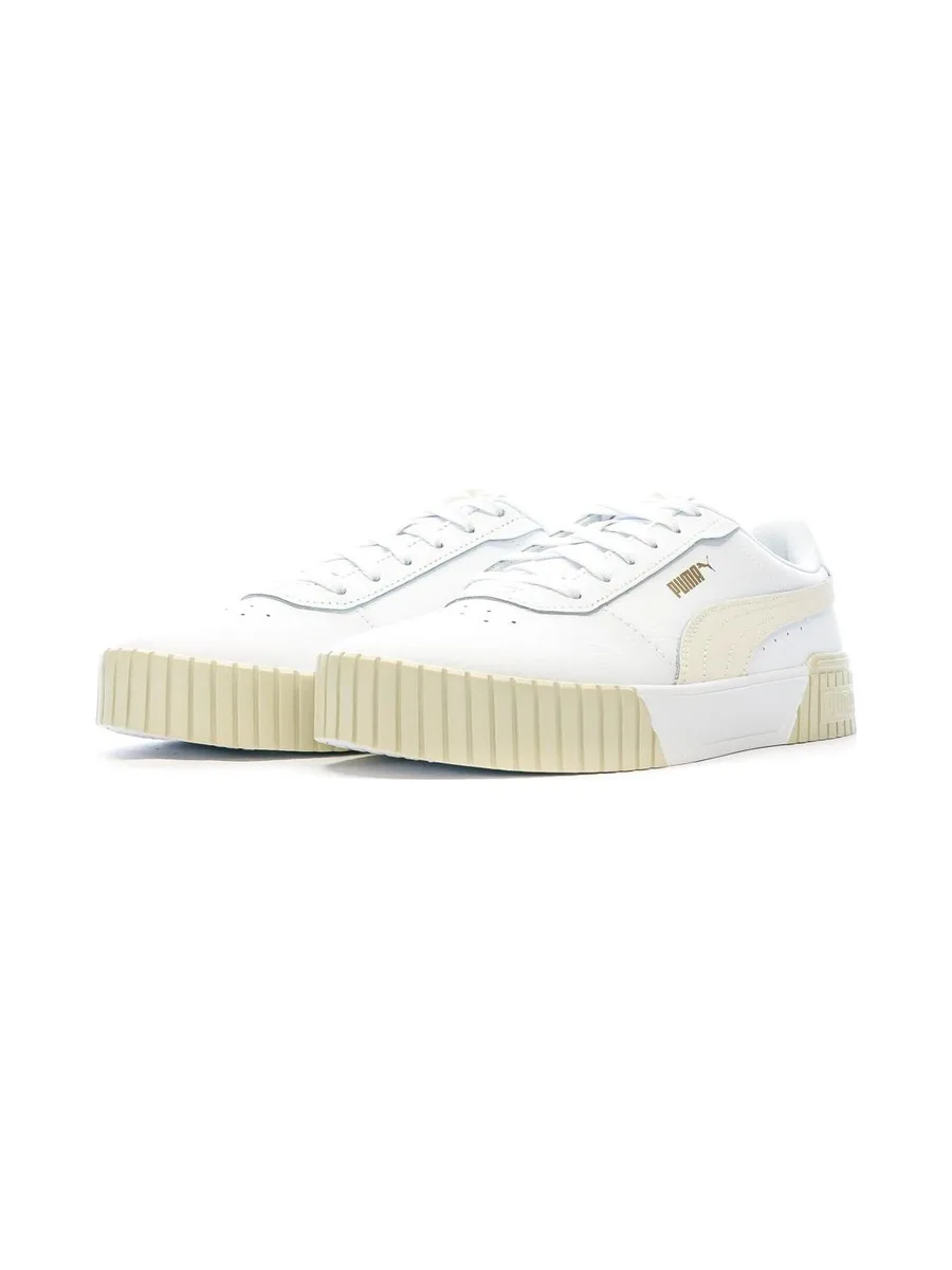 Baskets Beige/Blanc Femme Puma Carina 6