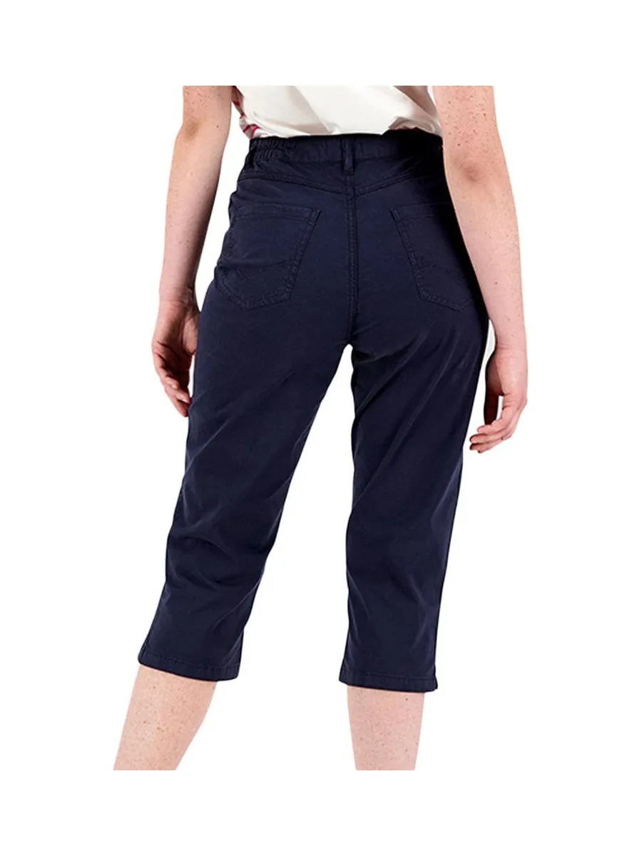Pantacourt Corsaire Marine Femme TBS SANTACOR 3