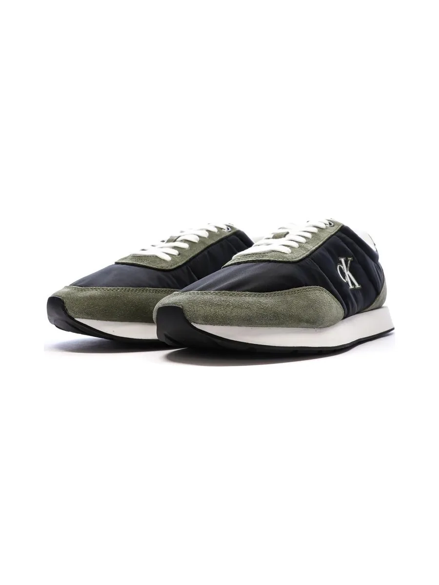 Baskets Noir/Kaki Homme Calvin Klein Jeans Retros 7