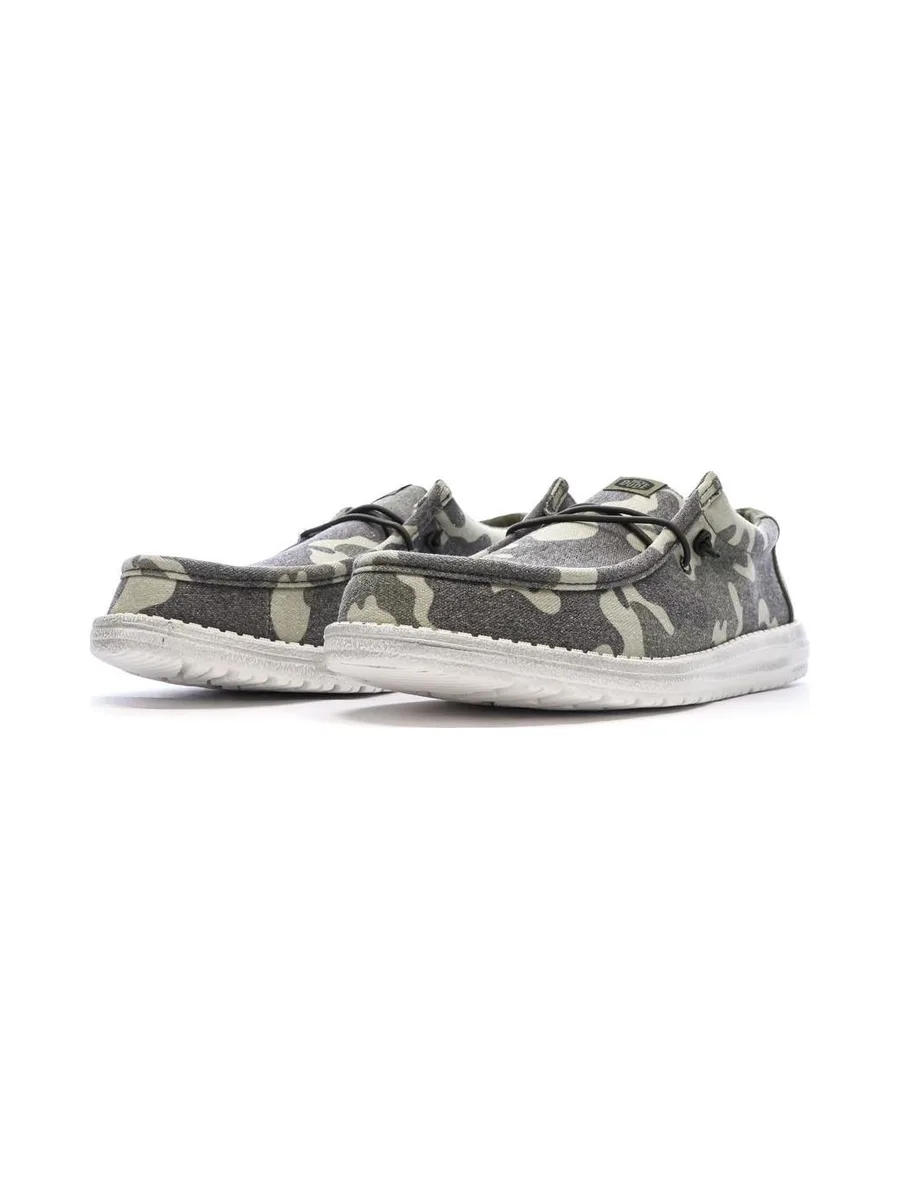 Chaussures Militaire Kaki Homme Hey Dude Camo 7
