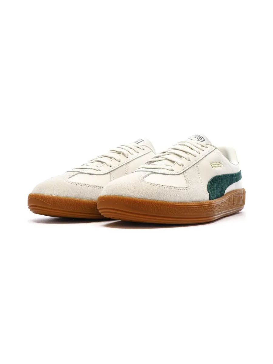 Baskets Blanc/Vert Mixte Puma Army Trainer 7