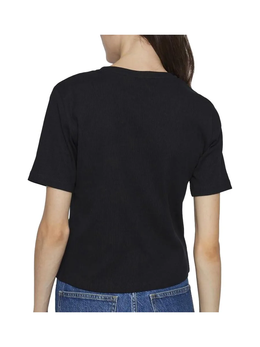T-shirt Noir Femme Vila Sola 3