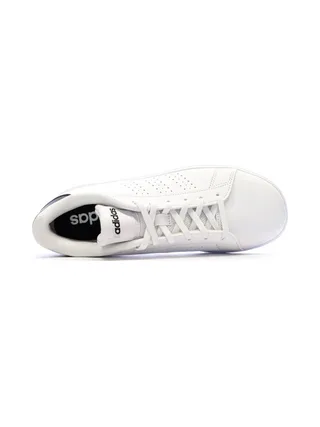 Baskets Blanc/Noir Junior Adidas Advantage 4