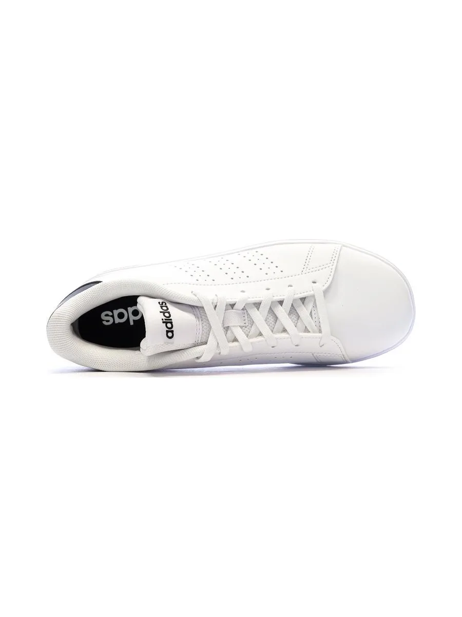 Baskets Blanc/Noir Junior Adidas Advantage 5