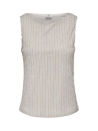 Top Blanc/Marron Femme JDY Ocean 1