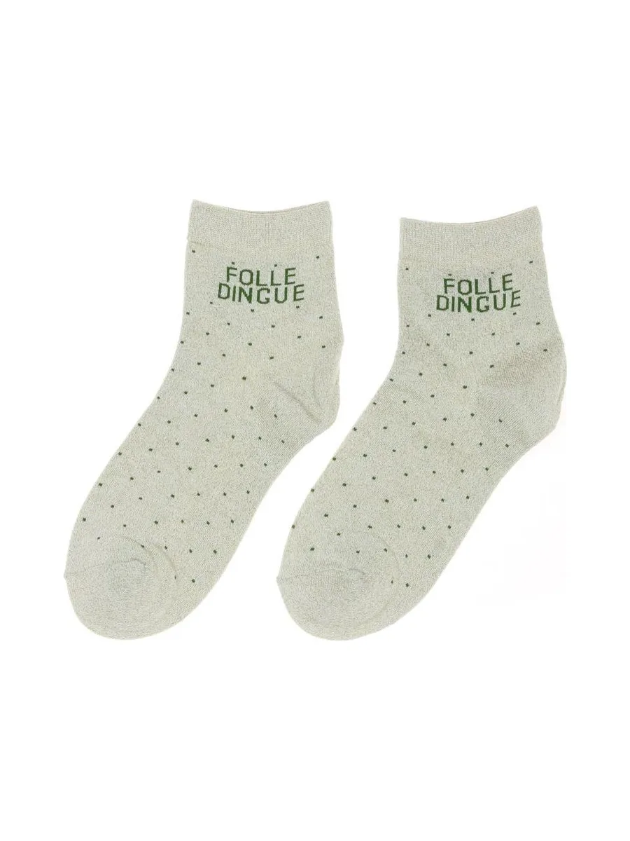 Chaussettes Vert Clair Femme Stella Green FOLLE DINGUE 2