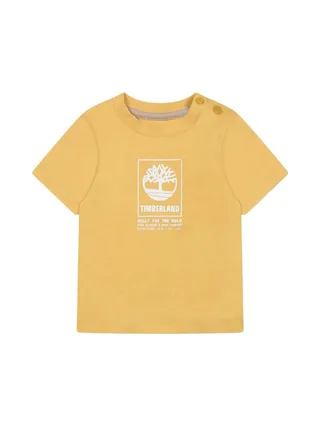 T-shirt Jaune Bébé Timberland T60100 1