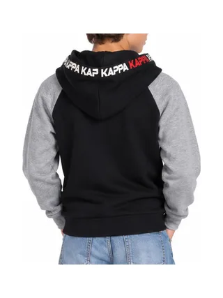 Sweat zippé à capuche Noir Garçon Kappa Athentic 2