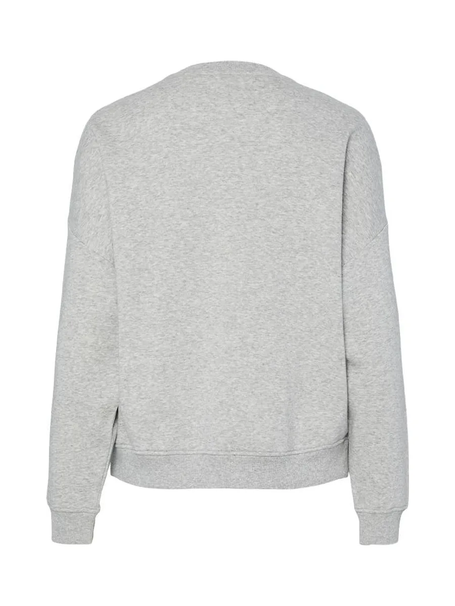 Sweat Gris Femme Pieces Sasie 3