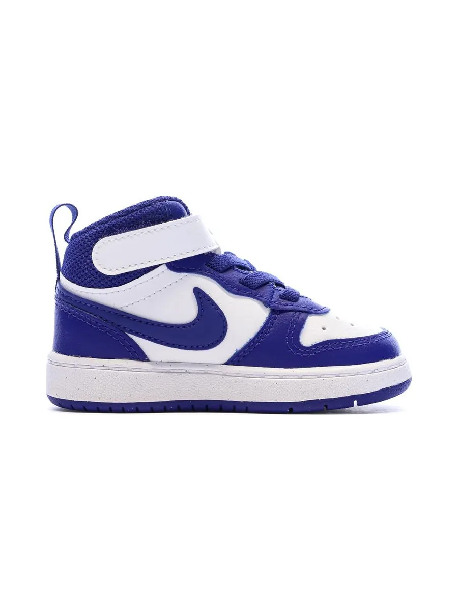 Baskets Blanc/Bleu Garçon Nike Court Borough 3