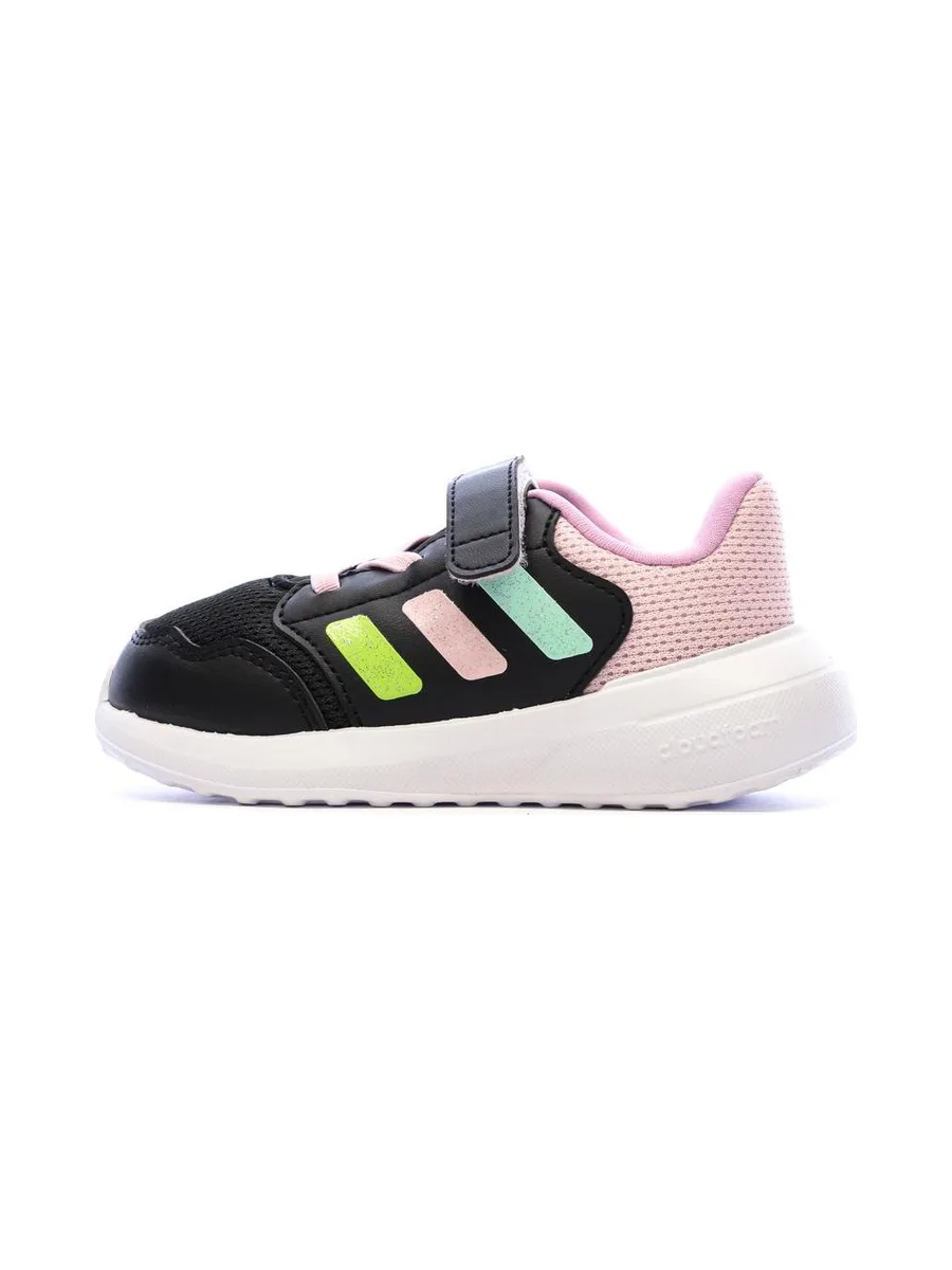 Baskets Noir/Rose Bébé Fille Adidas Tensaur Run 3.0 El 1